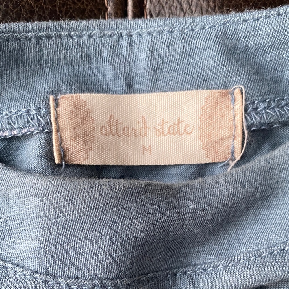 Altar'd State Blue Ruffle Blouse - Picture 2 of 3